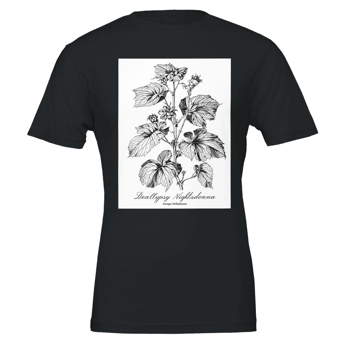 Dark Academia Gothic Botanical Tee | Atropa Belladonna Illustration - Wild Thread Co