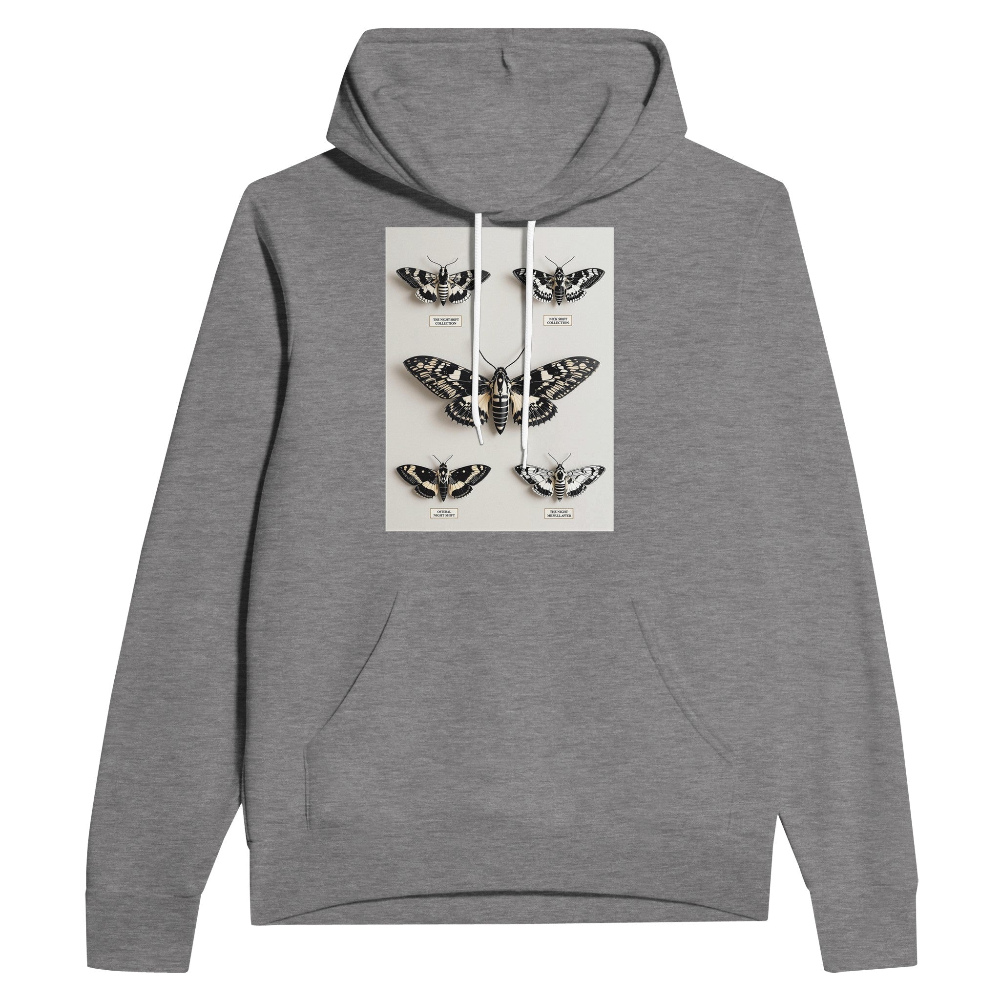 Dark Academia Moth Collector Navy Hoodie | Entomology Hoodie Gothic Nature - Wild Thread Co