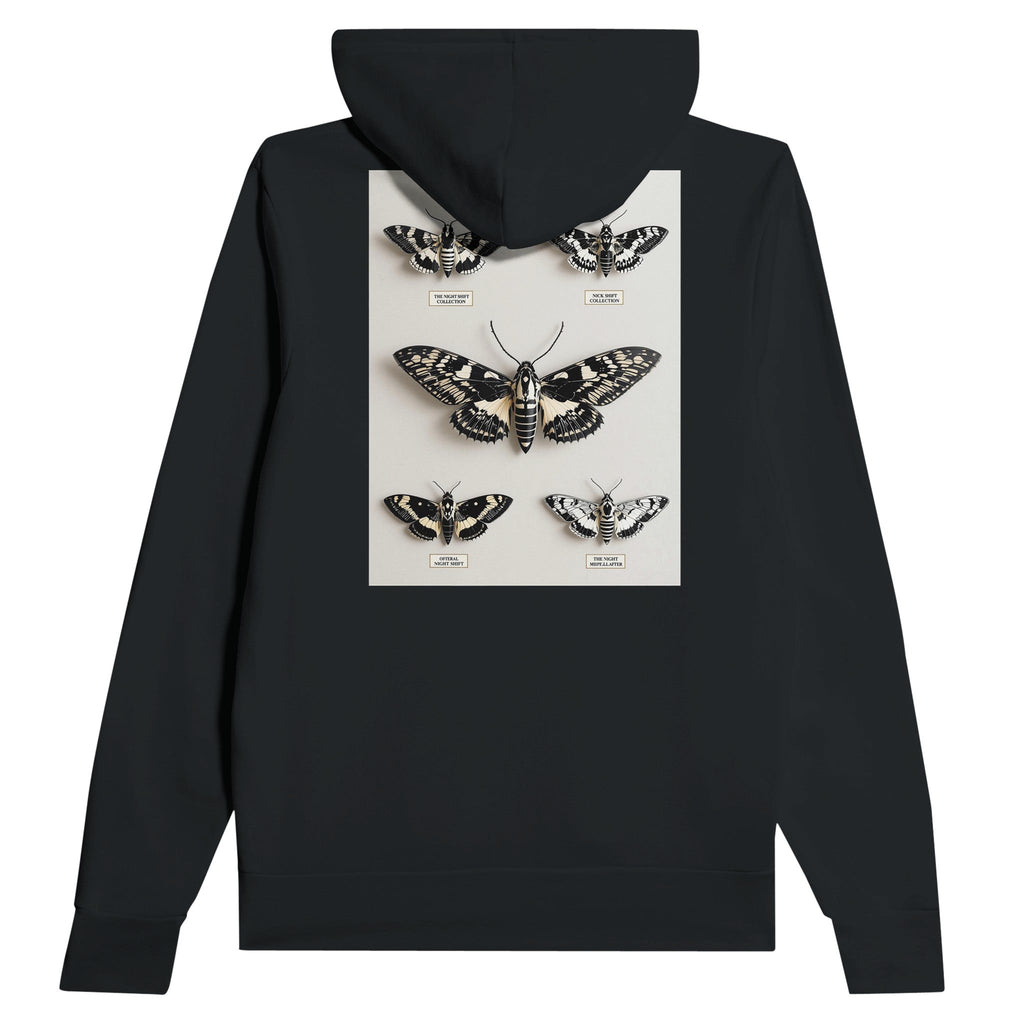 Dark Academia Moth Collector Navy Hoodie | Entomology Hoodie Gothic Nature - Wild Thread Co