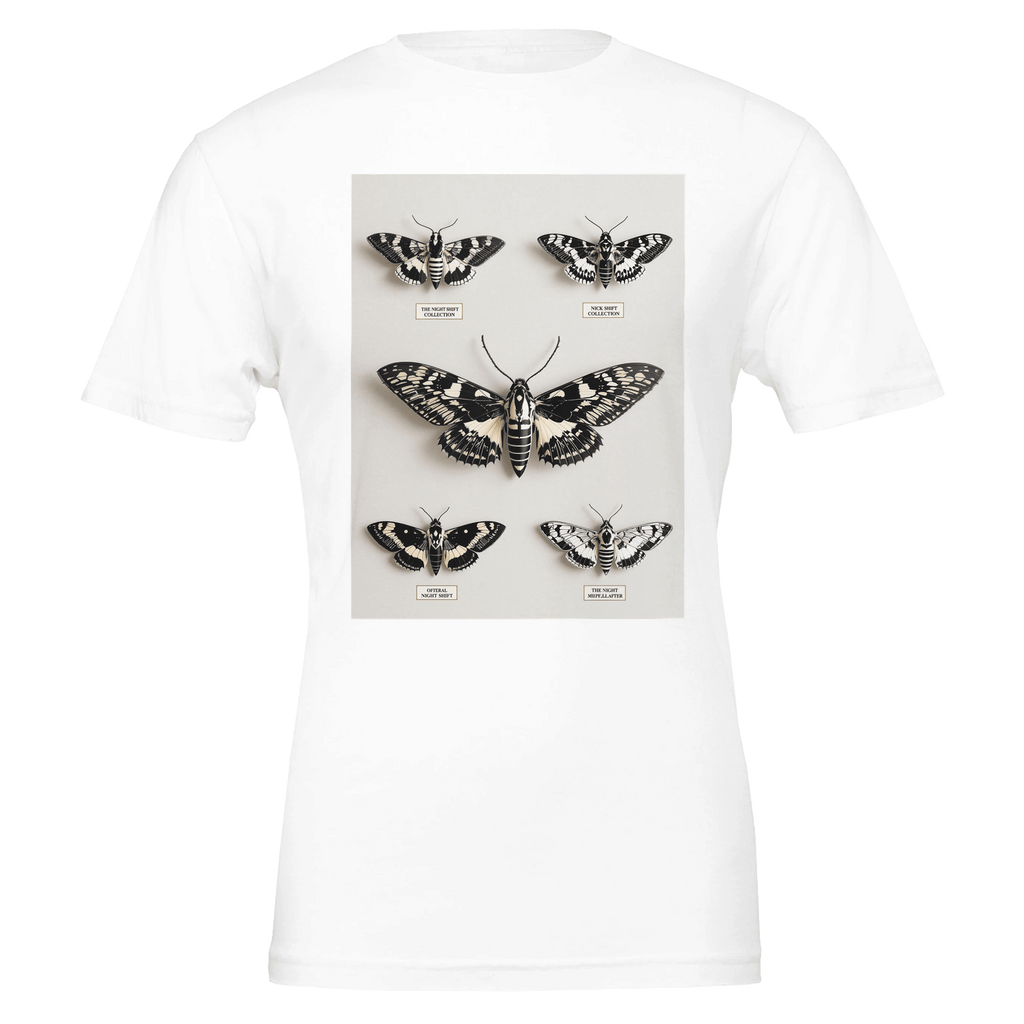 Dark Academia Moth Collector T-Shirt | Gothic Nature Entomology Tee - Wild Thread Co