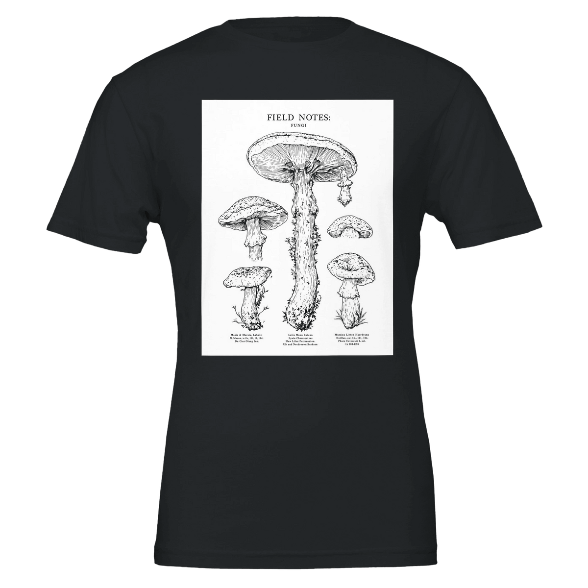 Dark Academia Mushroom Foraging T-Shirt | Unique Gift UK - Wild Thread Co