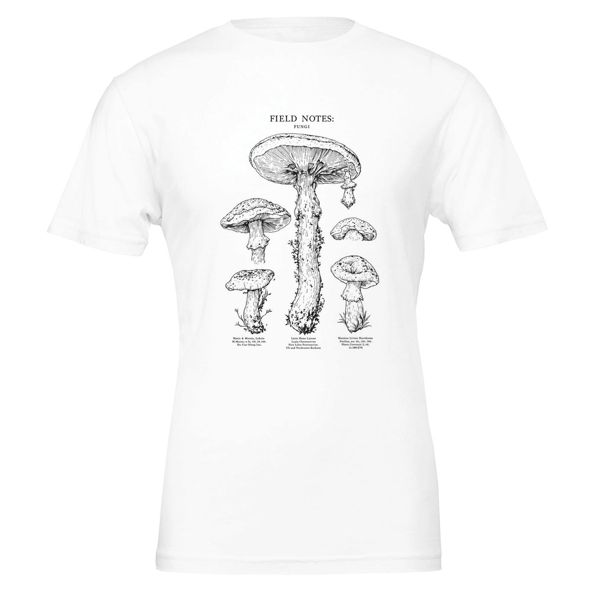 Dark Academia Mushroom Foraging T-Shirt | Unique Gift UK - Wild Thread Co