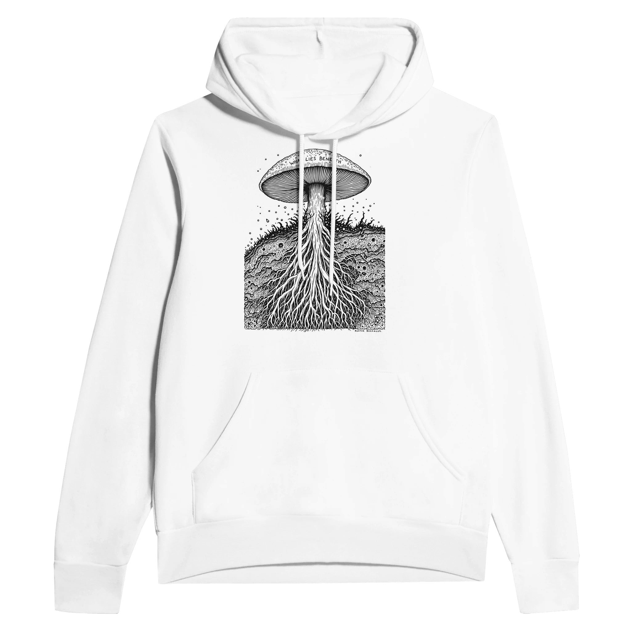 Dark Academia Mushroom Mycology Hoodie | Foraging Gift UK - Wild Thread Co