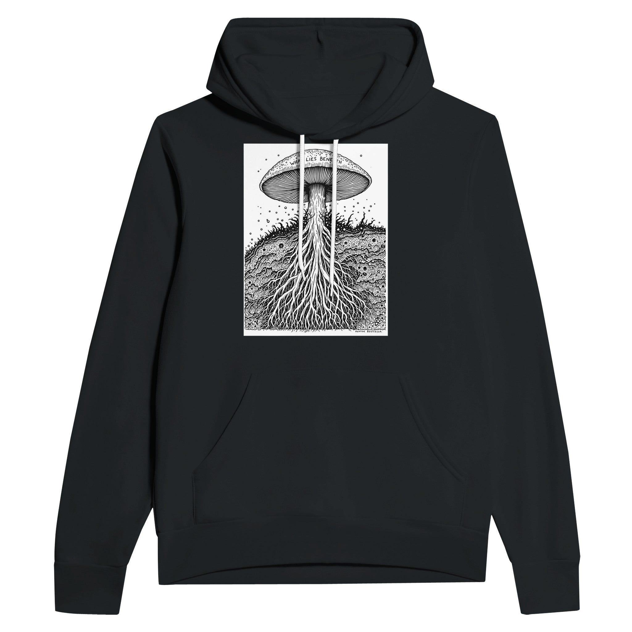 Dark Academia Mushroom Mycology Hoodie | Foraging Gift UK - Wild Thread Co