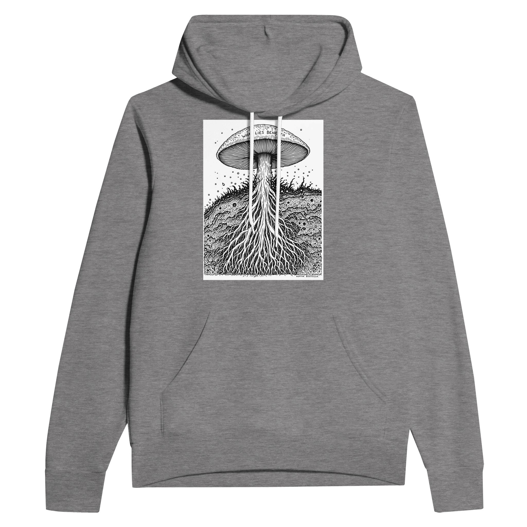 Dark Academia Mushroom Mycology Hoodie | Foraging Gift UK - Wild Thread Co