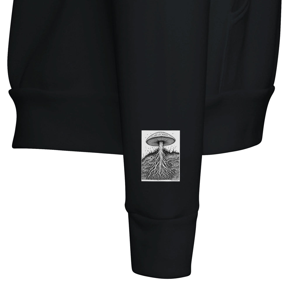 Dark Academia Mushroom Mycology Hoodie | Foraging Gift UK - Wild Thread Co