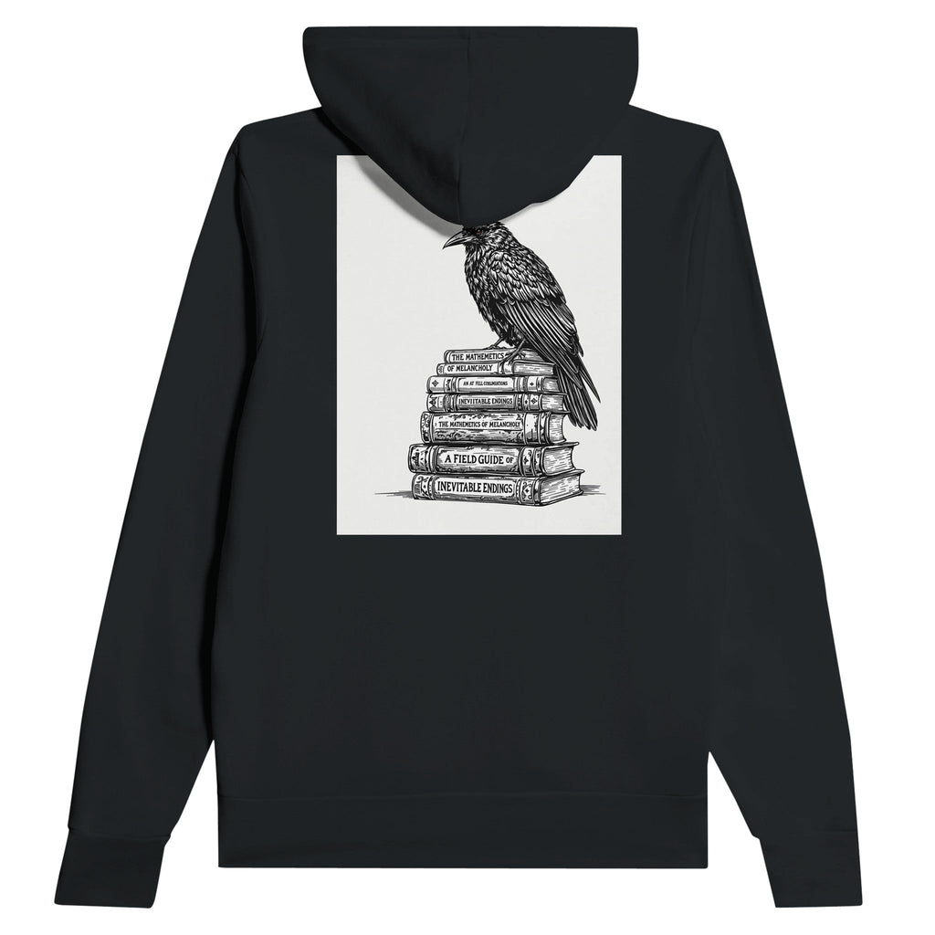 Dark Academia Raven Library Hoodie | Book Lover Gift | Gothic Literature Hoodie - Wild Thread Co