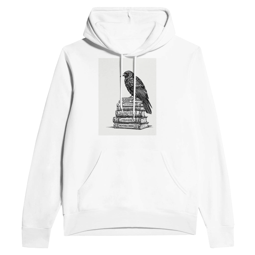 Dark Academia Raven Library Hoodie | Book Lover Gift | Gothic Literature Hoodie - Wild Thread Co