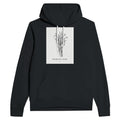 Dark Academia Skeleton Anatomy Memento Mori Navy Hoodie Gothic Hoodie - Wild Thread Co