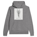 Dark Academia Skeleton Anatomy Memento Mori Navy Hoodie Gothic Hoodie - Wild Thread Co