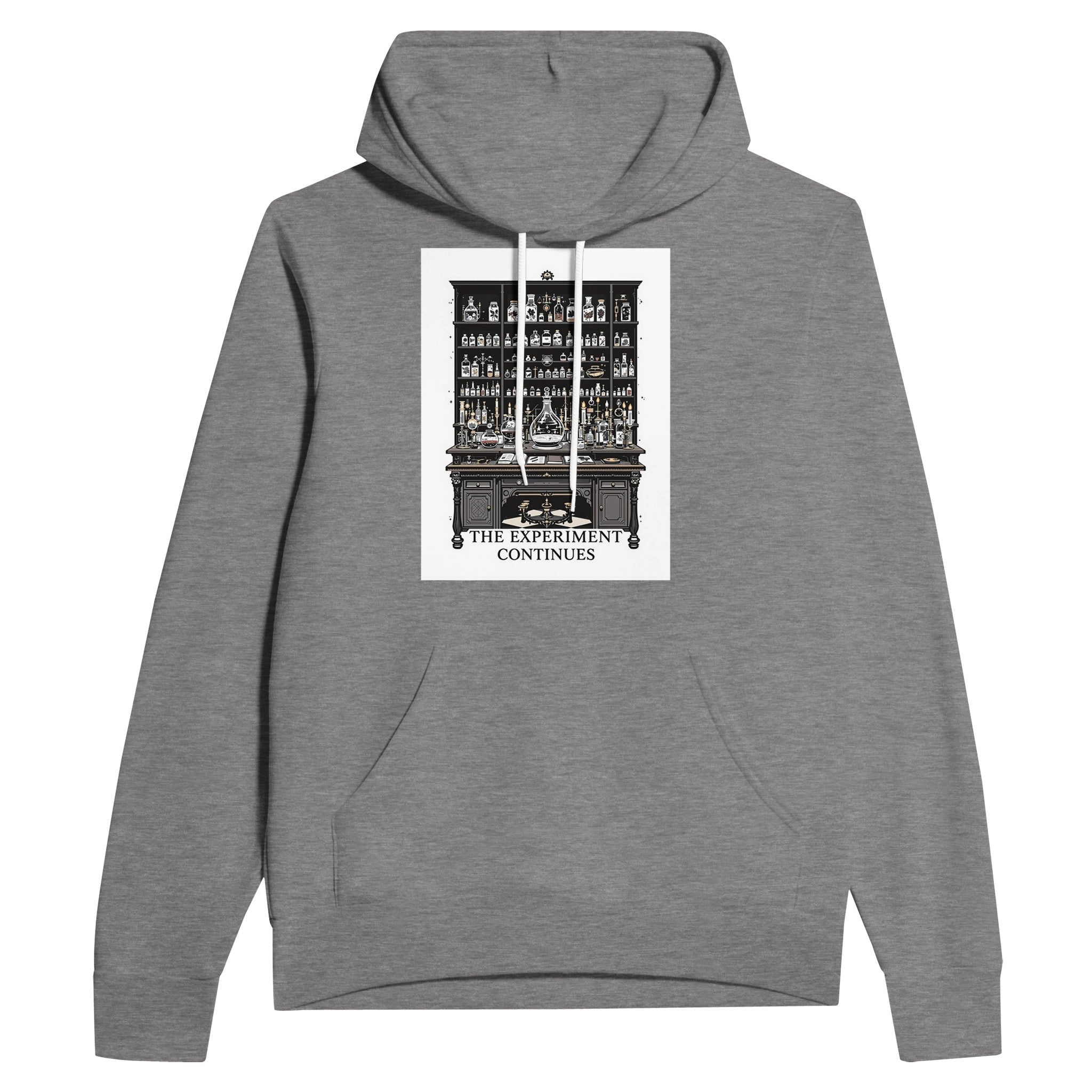 Dark Academia Victorian Science Hoodie | The Experiment Continues - Wild Thread Co