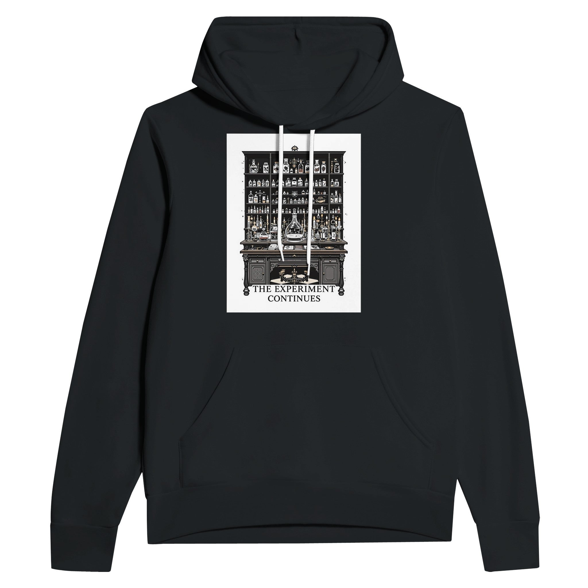 Dark Academia Victorian Science Hoodie | The Experiment Continues - Wild Thread Co