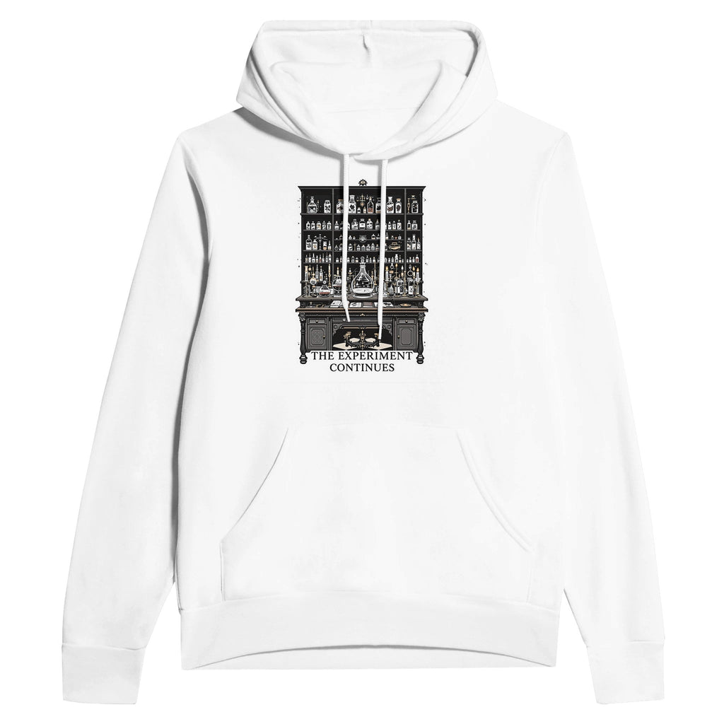 Dark Academia Victorian Science Hoodie | The Experiment Continues - Wild Thread Co