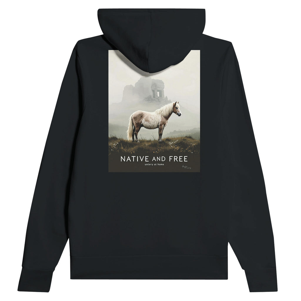 Dartmoor Pony Mist Hoodie | Devon Moor Native & Free Hoodie - Wild Thread Co