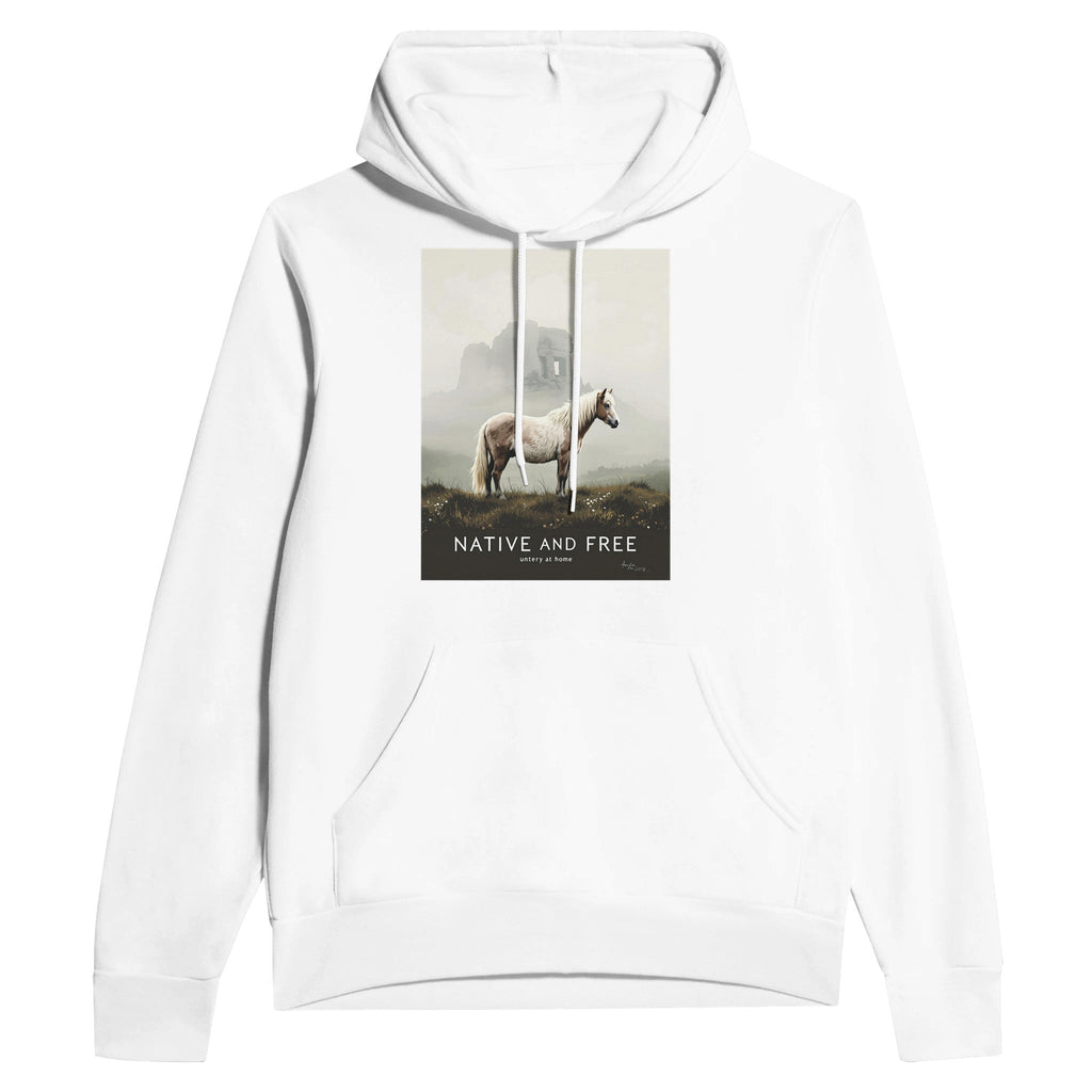 Dartmoor Pony Mist Hoodie | Devon Moor Native & Free Hoodie - Wild Thread Co