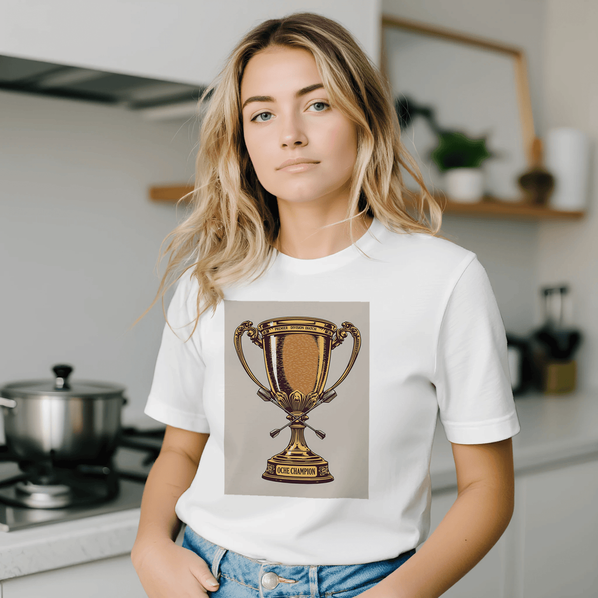 Darts Shirt UK | Pub Trophy Tee | Premier Division Oche Champion - Wild Thread Co