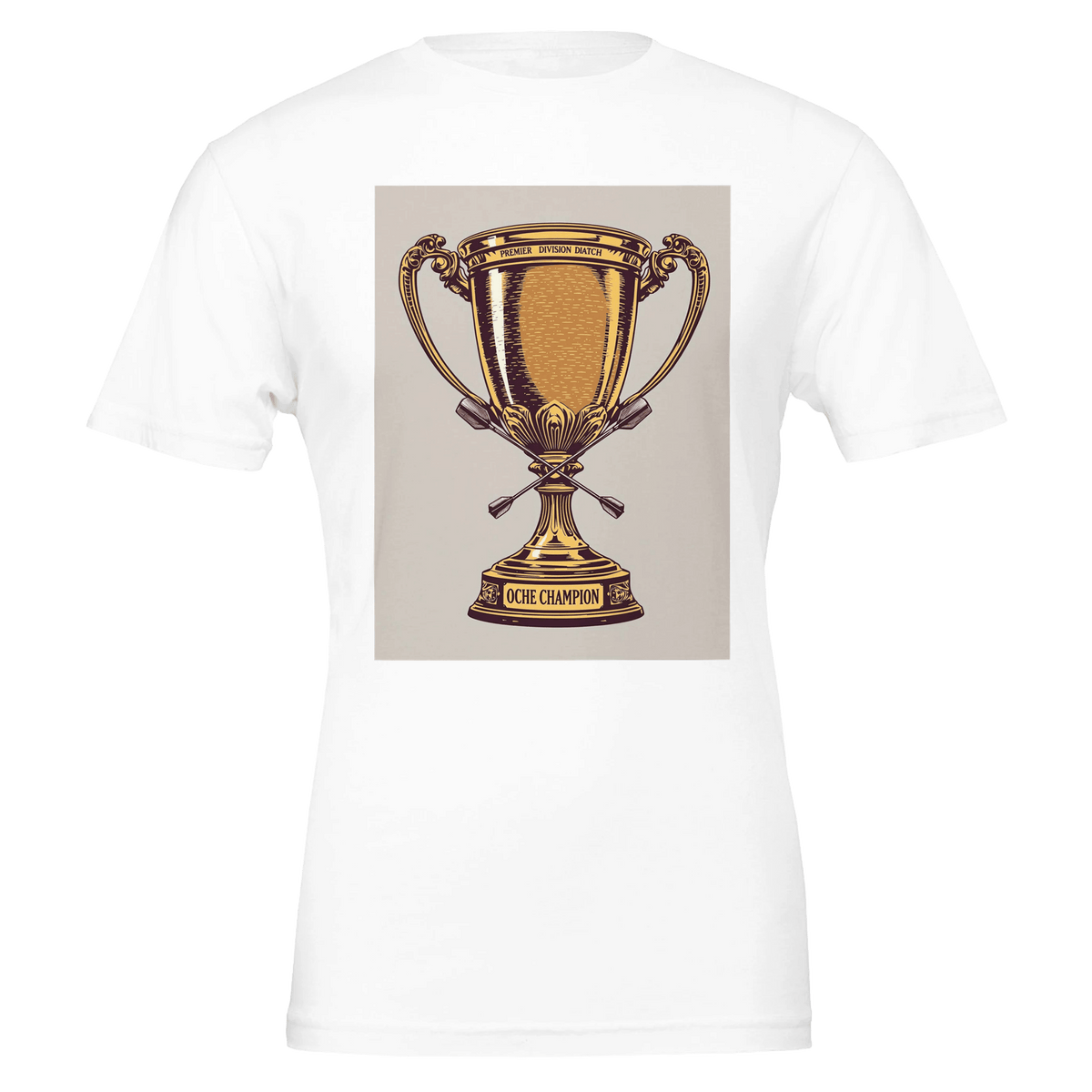 Darts Shirt UK | Pub Trophy Tee | Premier Division Oche Champion - Wild Thread Co