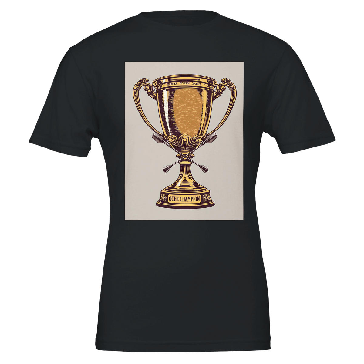 Darts Shirt UK | Pub Trophy Tee | Premier Division Oche Champion - Wild Thread Co