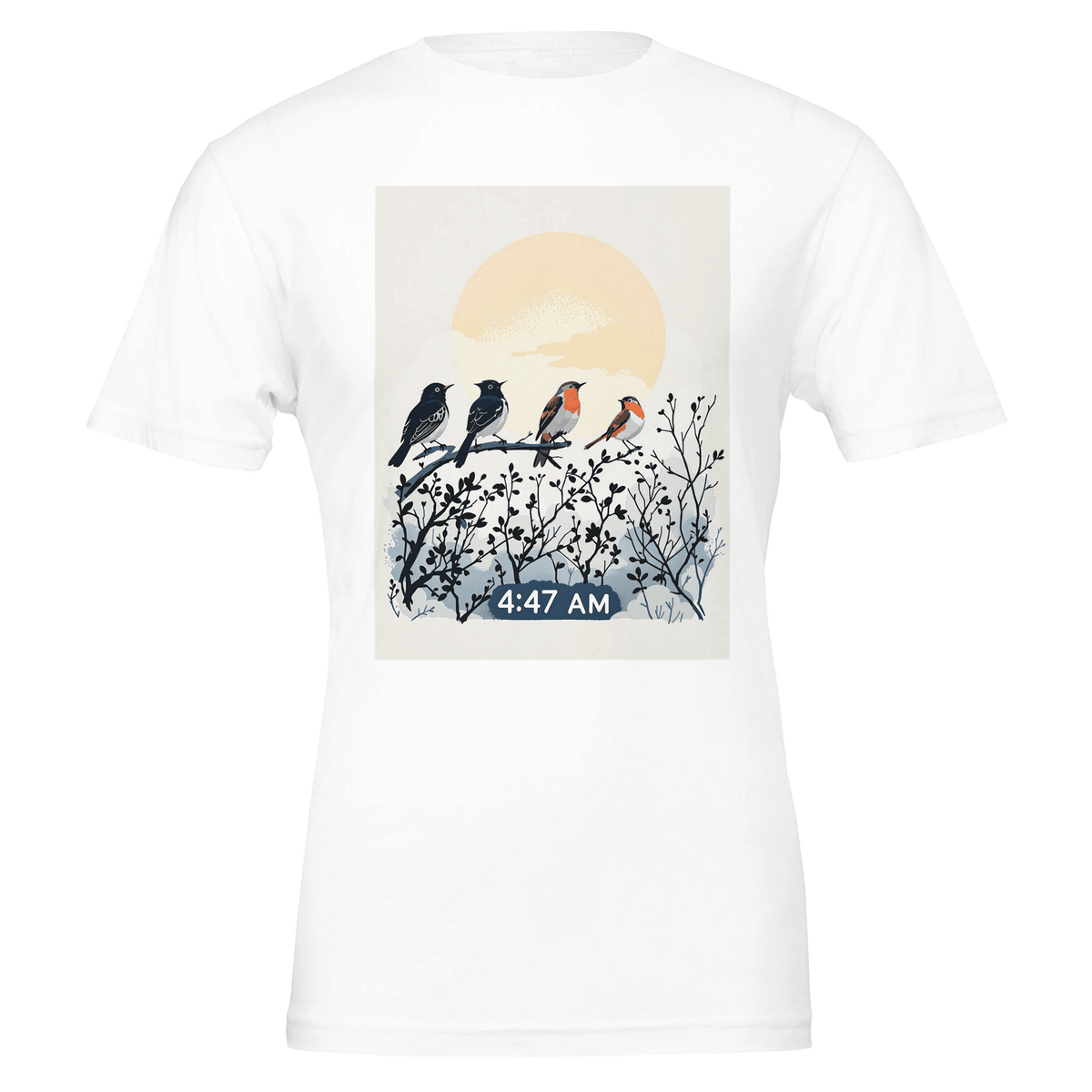 Dawn Chorus Bird Lover T-Shirt | Garden Birds Illustrated Tee - Wild Thread Co