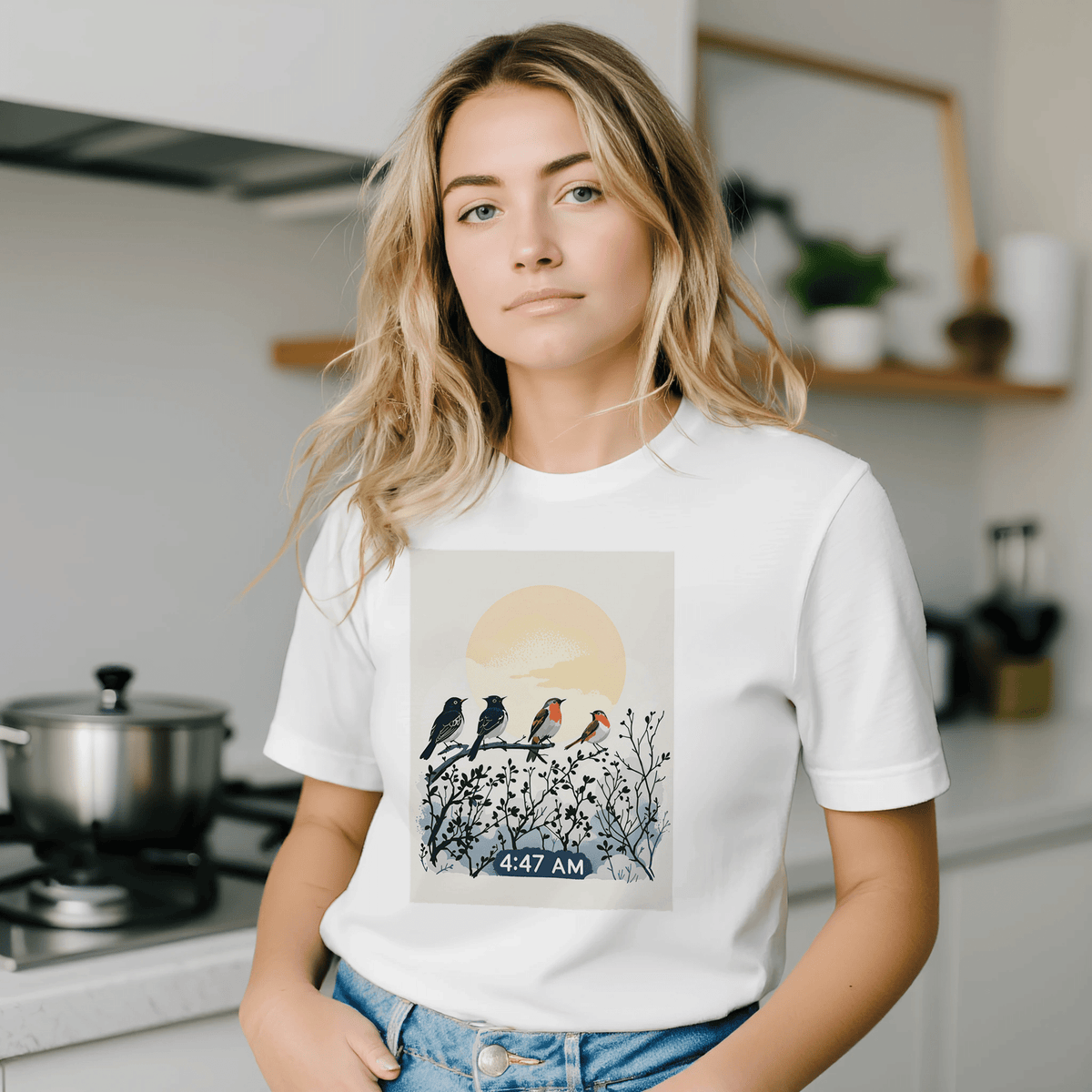 Dawn Chorus Bird Lover T-Shirt | Garden Birds Illustrated Tee - Wild Thread Co