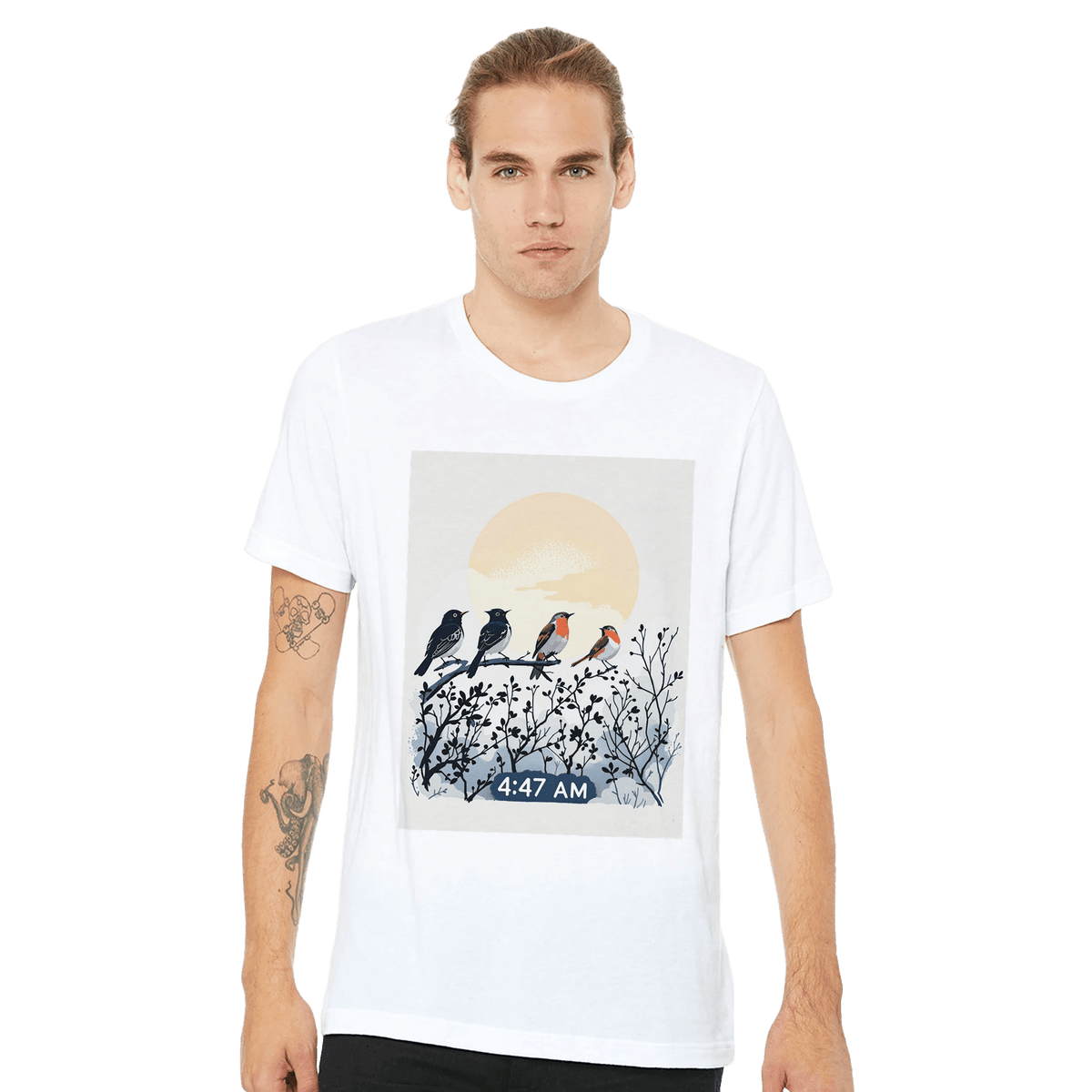 Dawn Chorus Bird Lover T-Shirt | Garden Birds Illustrated Tee - Wild Thread Co