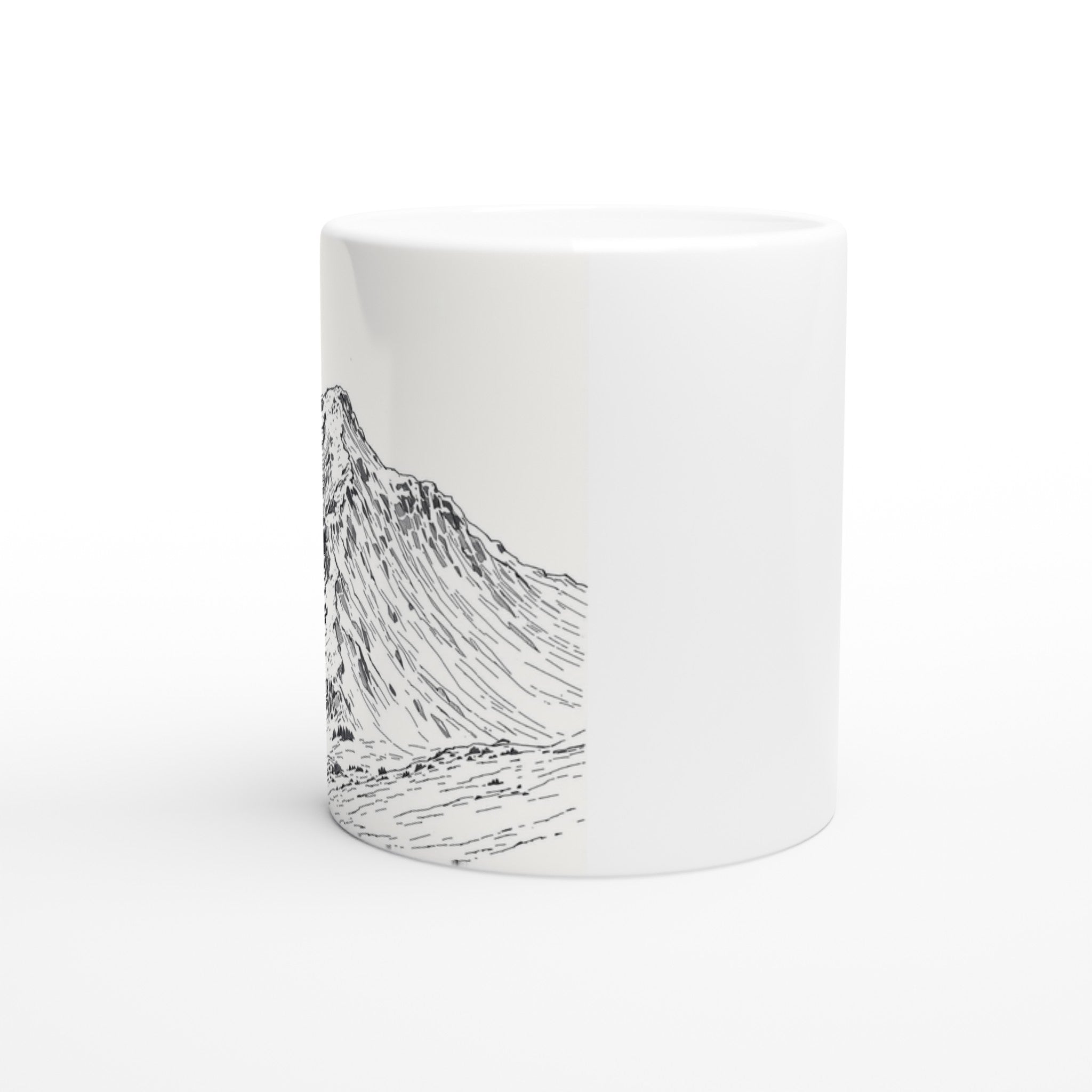 Wainwright Fell Guide Mug — detail view | Wild Thread Co