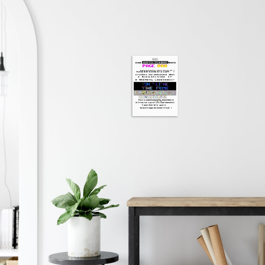Y2k Ceefax Teletext Bbc Nostalgia Art Print Art Print — detail view | Wild Thread Co