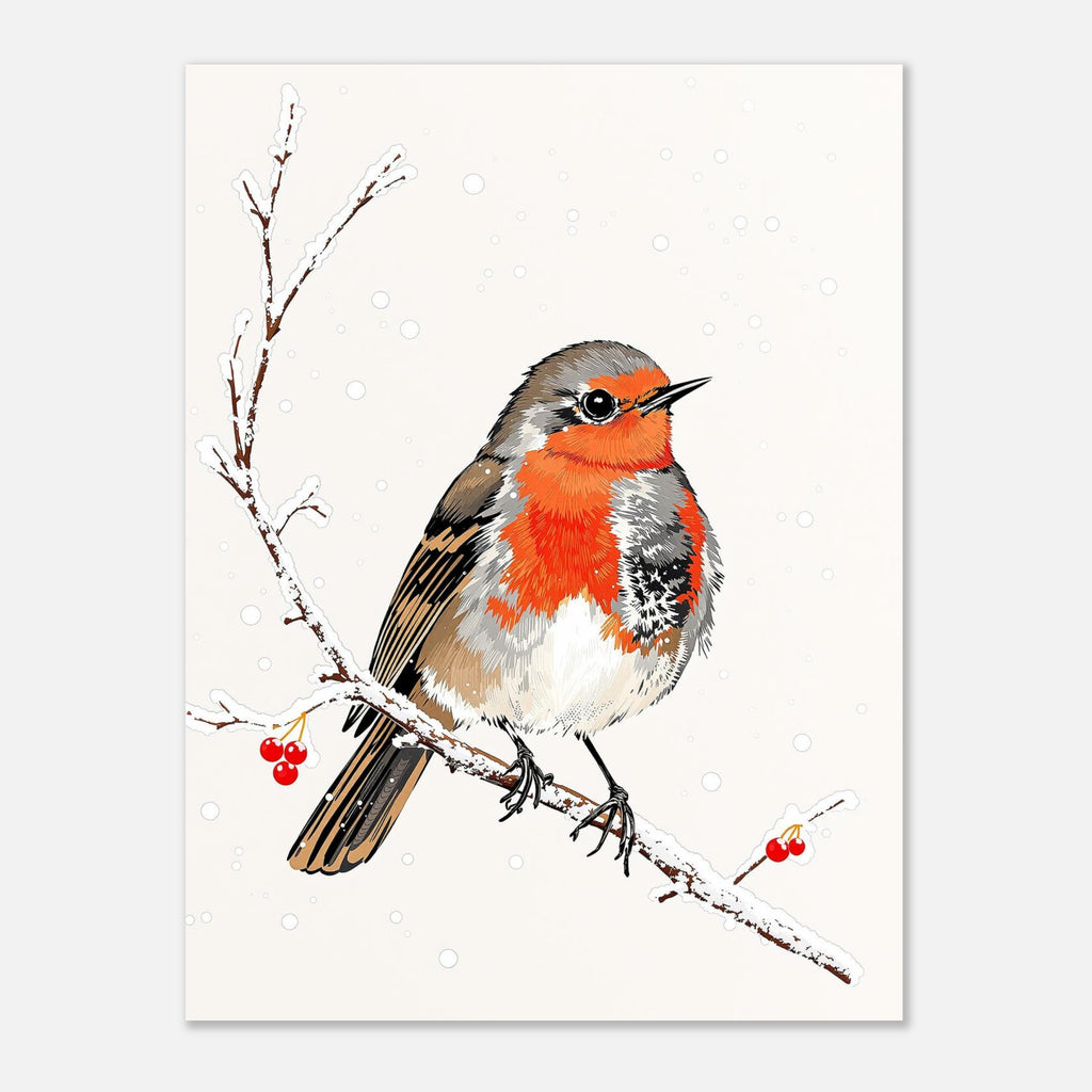 robin redbreast Art Print Art Print — detail view | Wild Thread Co