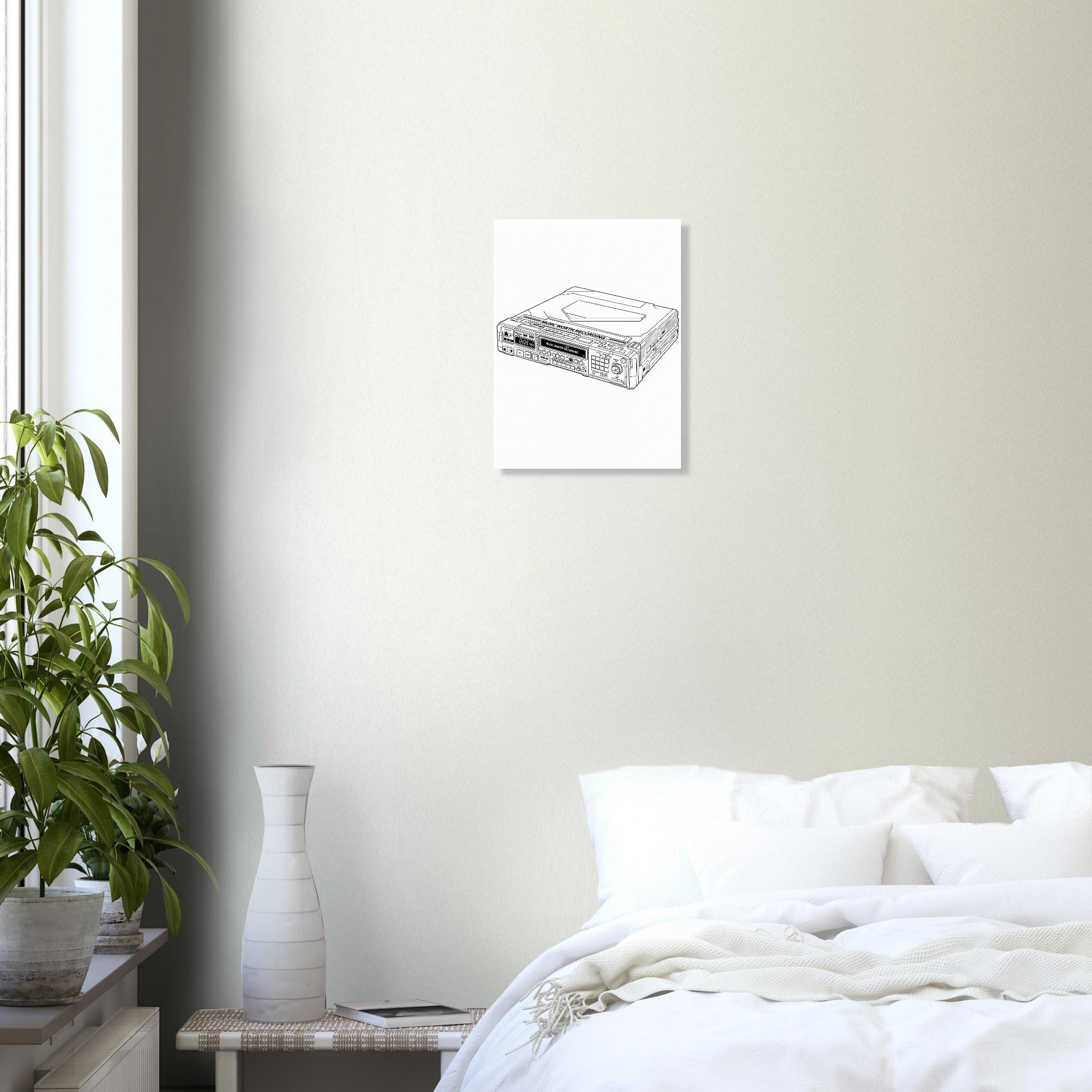 Sony Mz-r55 Minidisc Player Art Print Art Print — detail view | Wild Thread Co