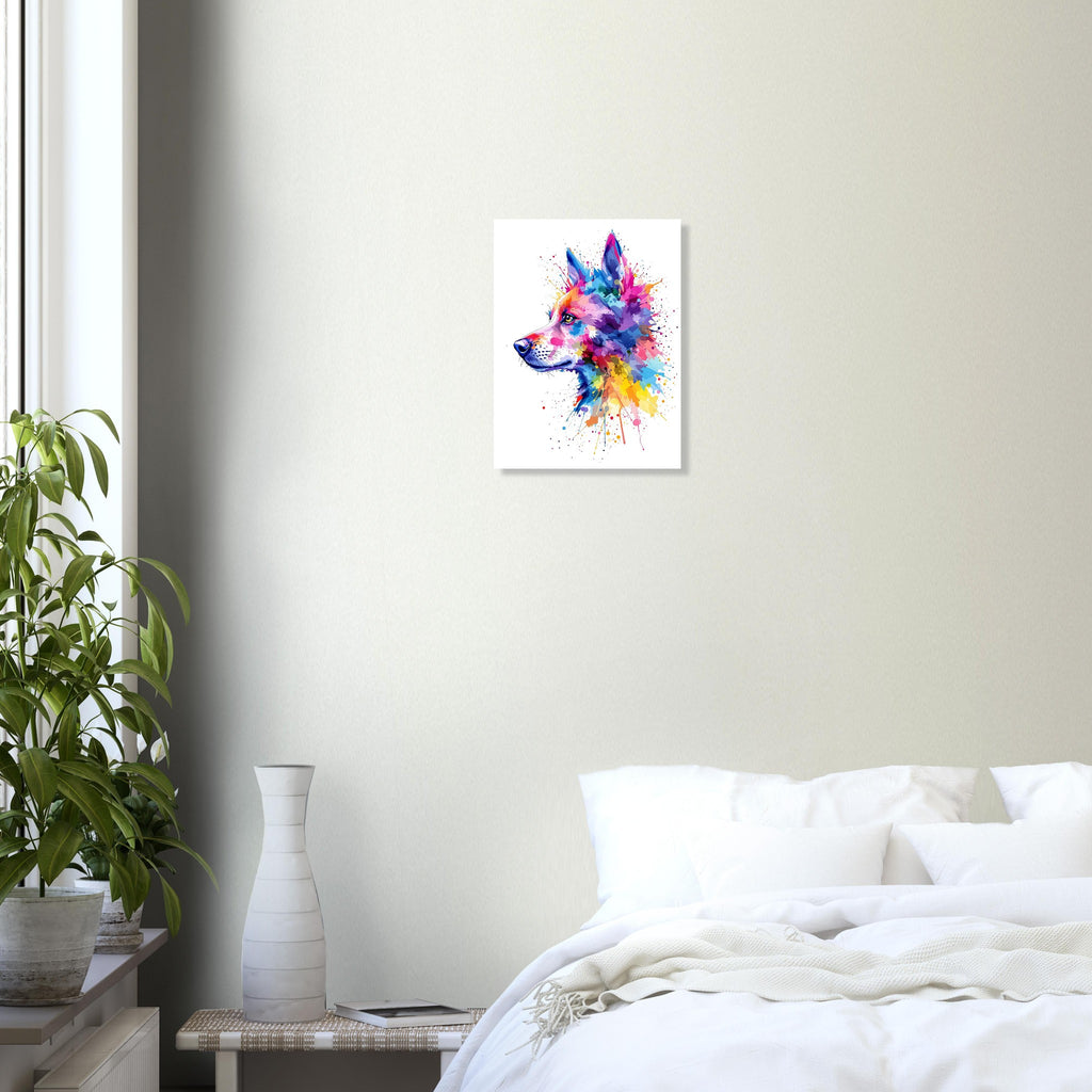 dog watercolour abstract Art Print Poster Wall Art UK — Art Print | Wild Thread Co