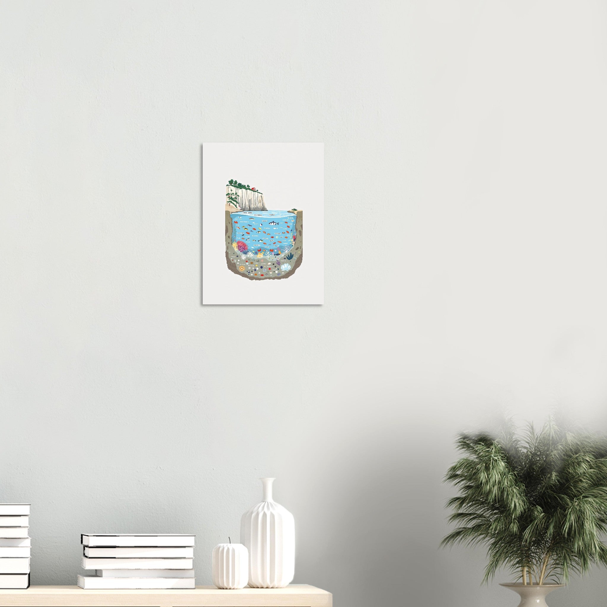 Rock Pool Tidal Cross-Section A1 Art Print Poster Wall Art UK — Art Print | Wild Thread Co