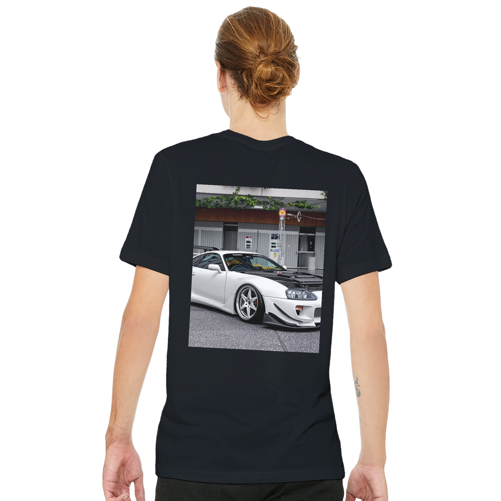 Supra Mk4 Tuner UK Gift T-Shirt — detail view | Wild Thread Co