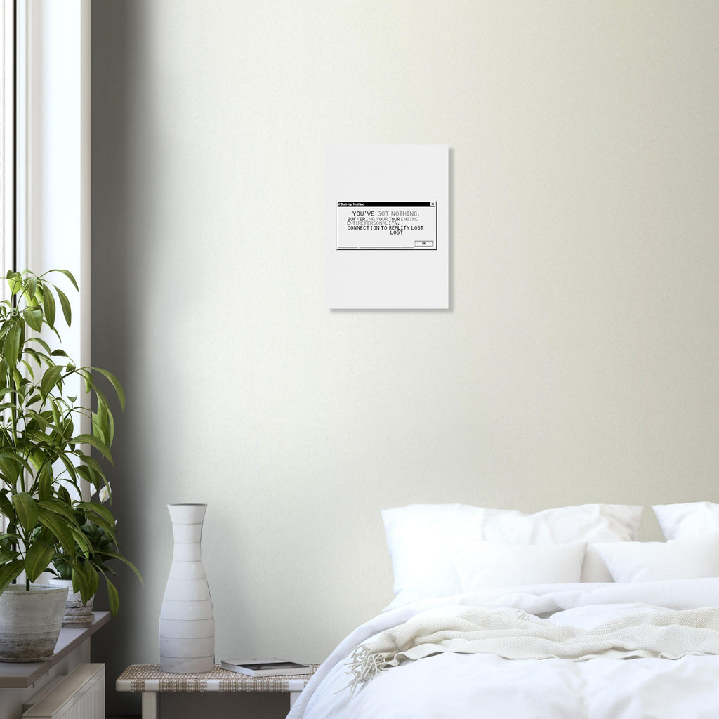 Y2k Windows 98 Dial-up Internet Nostalgia Art Print Poster Wall Art UK UK Gift Art Print — detail view | Wild Thread Co