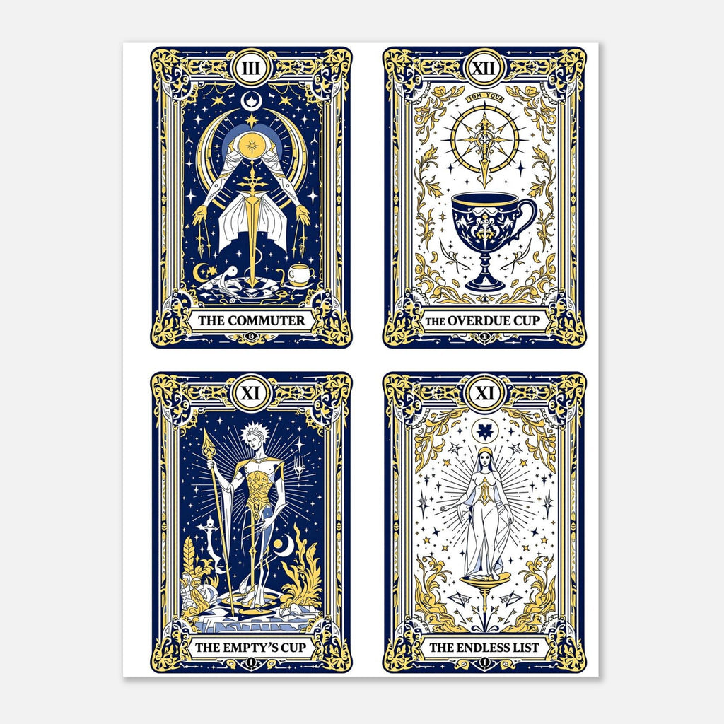 Modern Tarot Cards Art Print Art Print — detail view | Wild Thread Co