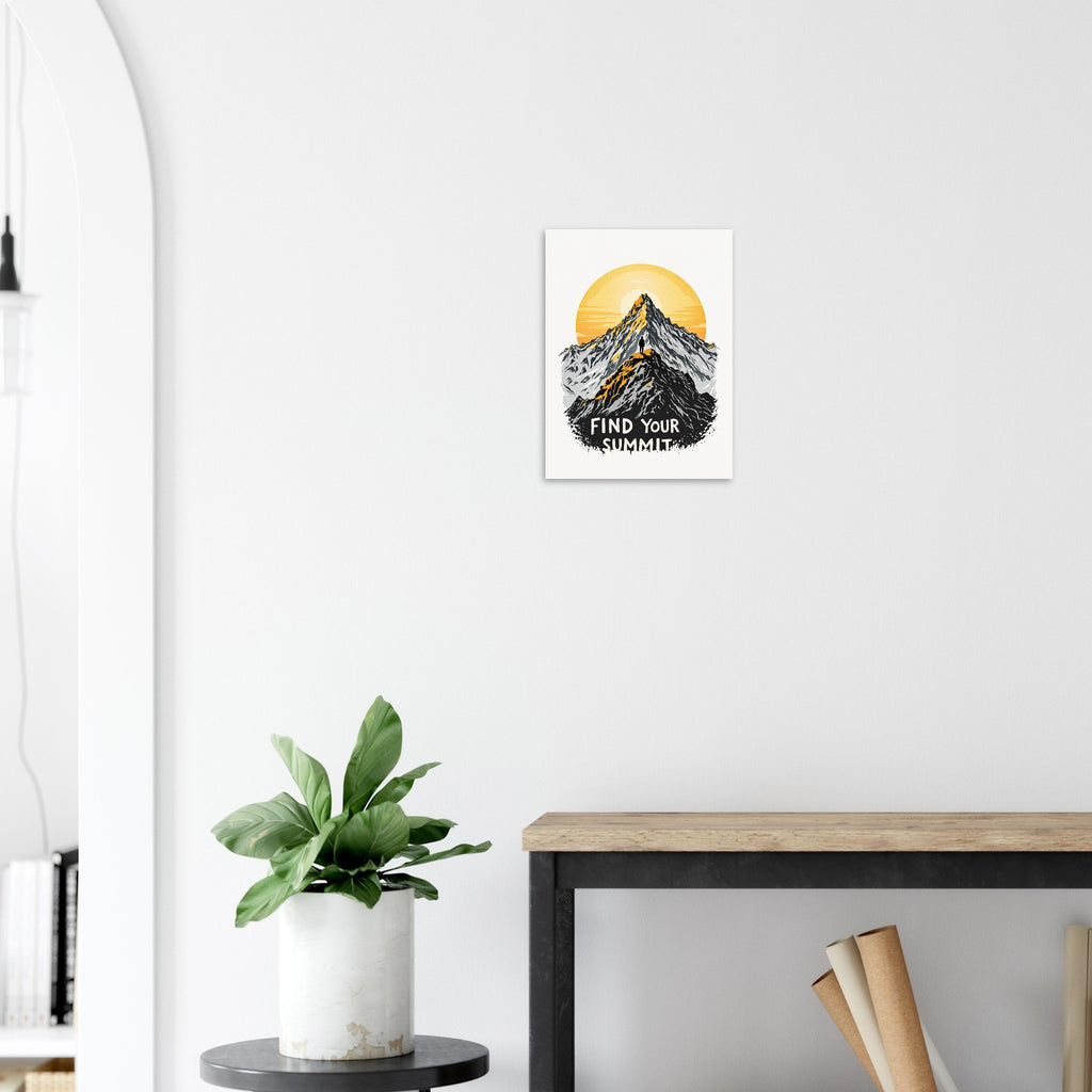 Find Your Summit Mountain A1 Art Print Art Print — detail view | Wild Thread Co