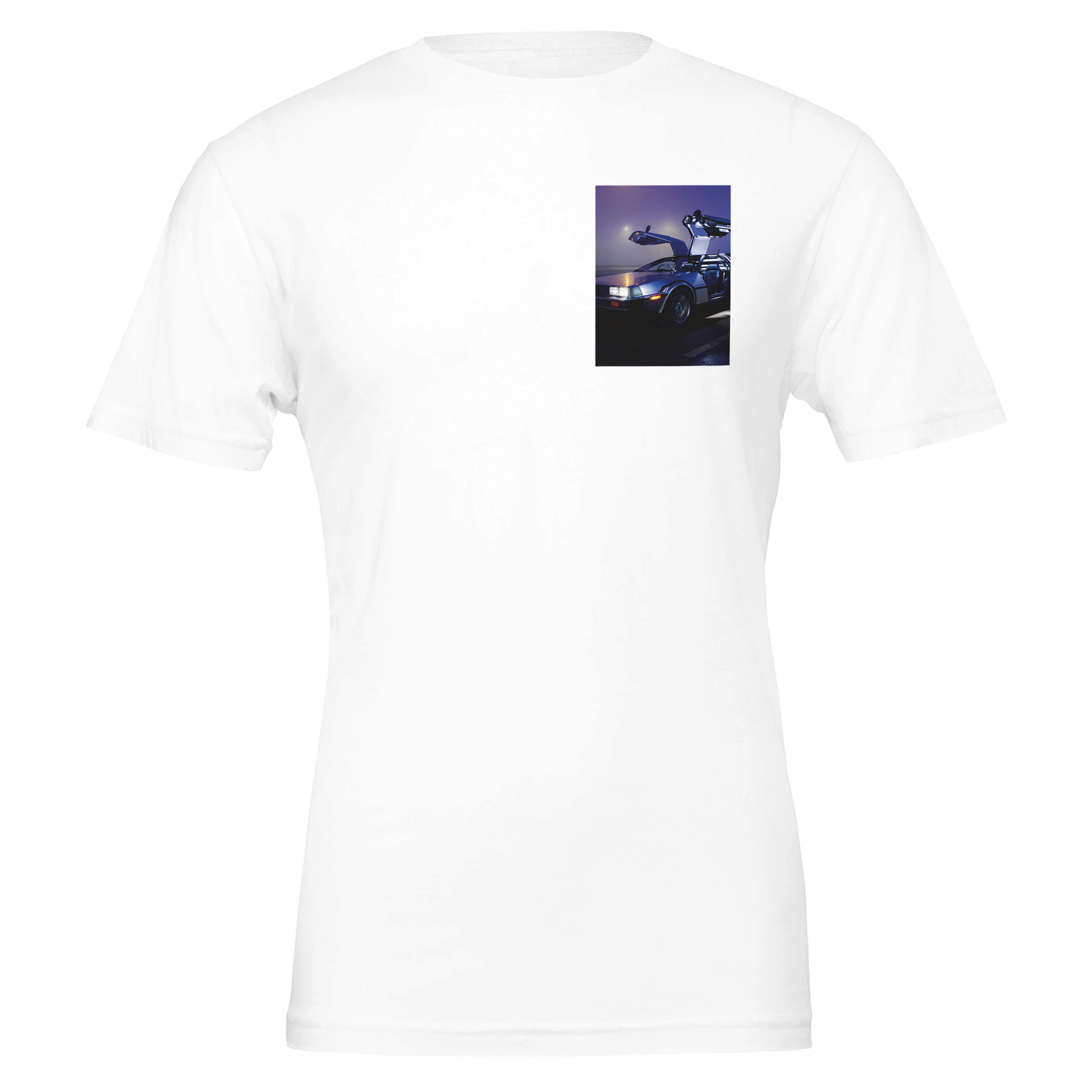 Delorean Dmc 12 T-Shirt — detail view | Wild Thread Co