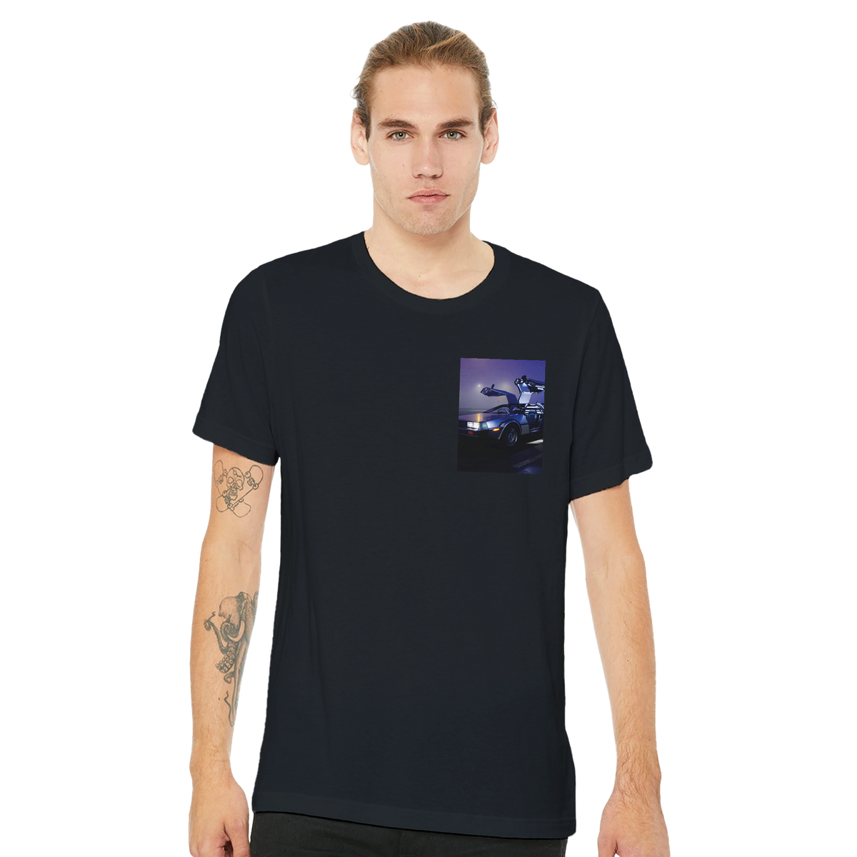 Delorean Dmc 12 | T-Shirt | Garage Workshop Wall Art - Wild Thread Co