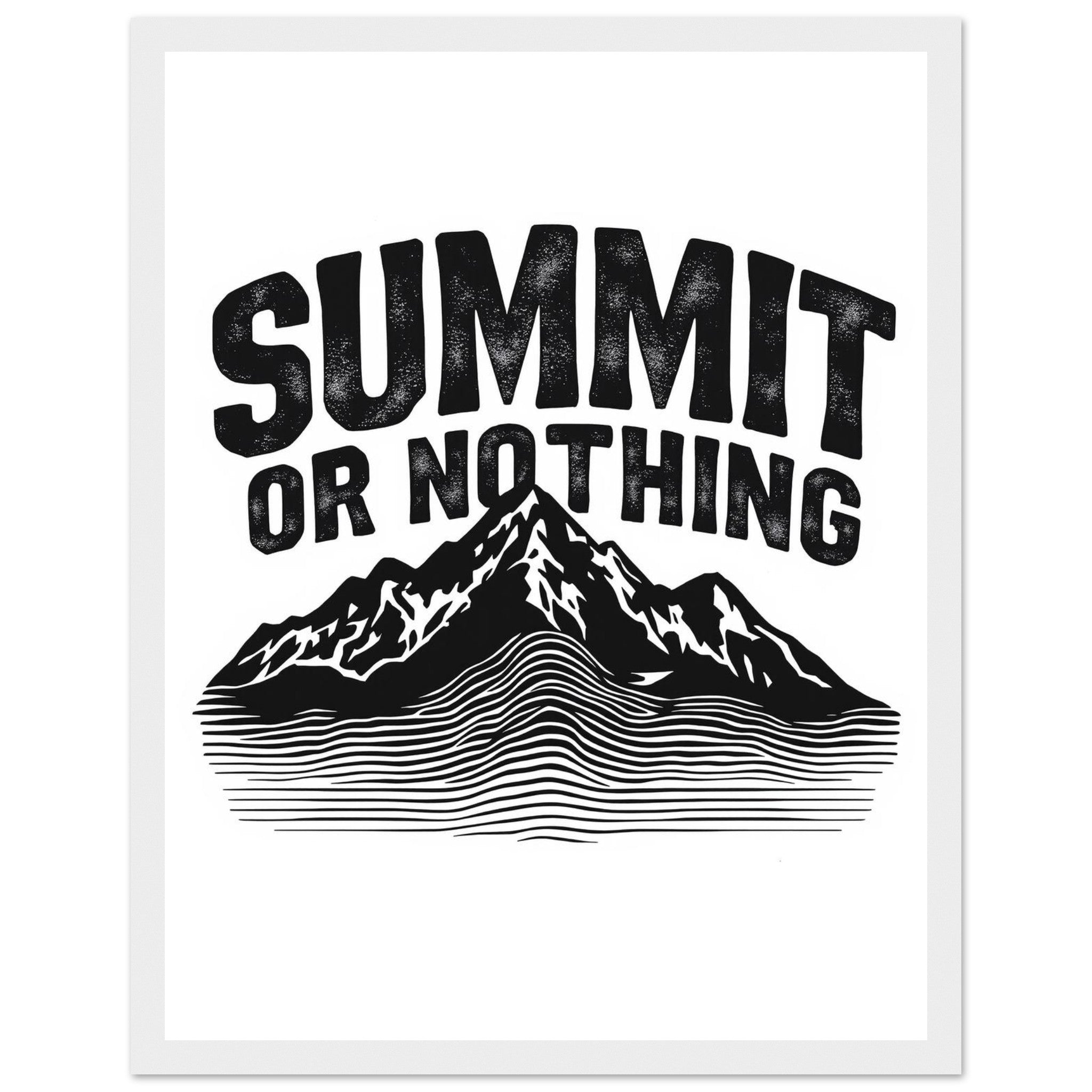 Gorpcore Mountain Framed Art Print — detail view | Wild Thread Co