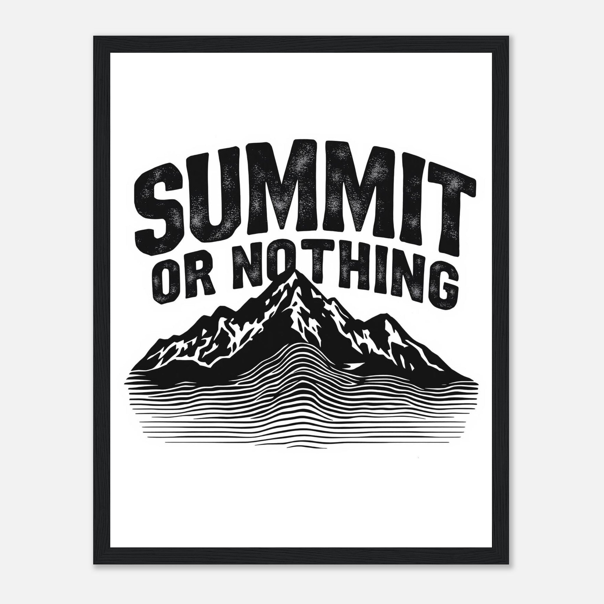 Gorpcore Mountain Framed Art Print — detail view | Wild Thread Co