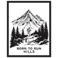 Gorpcore Trail Running Framed Print Wall Art Ready to Hang UK — Framed Art Print | Wild Thread Co UK