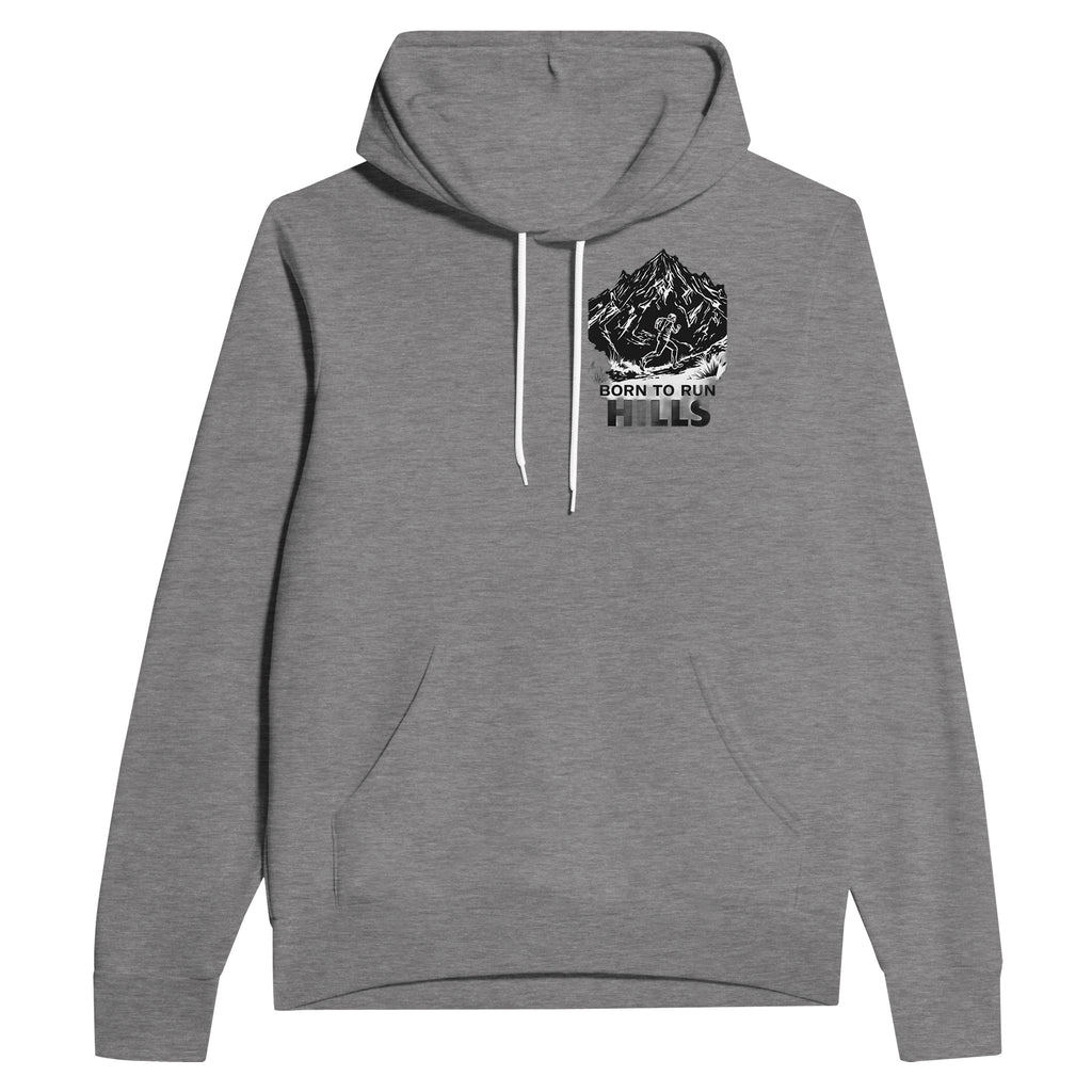 Gorpcore Trail Running Hoodie Pullover Unisex Cotton UK Hoodie — detail view | Wild Thread Co