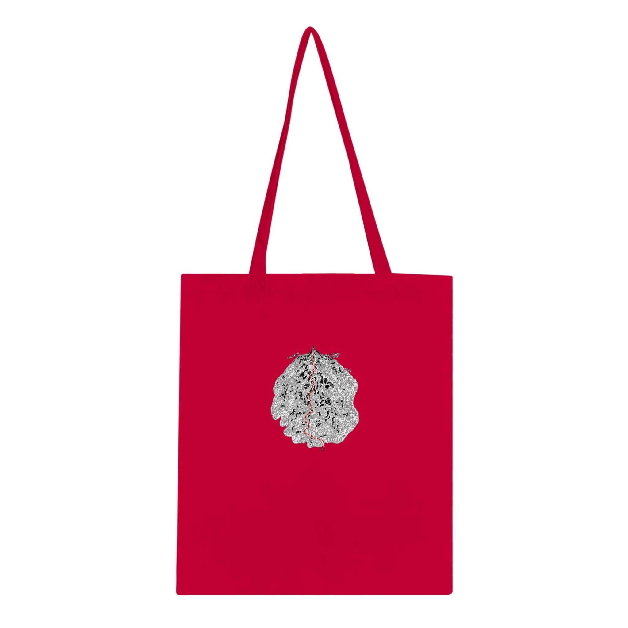 Fell Walking Map Cotton Shopper UK Tote Bag — detail view | Wild Thread Co