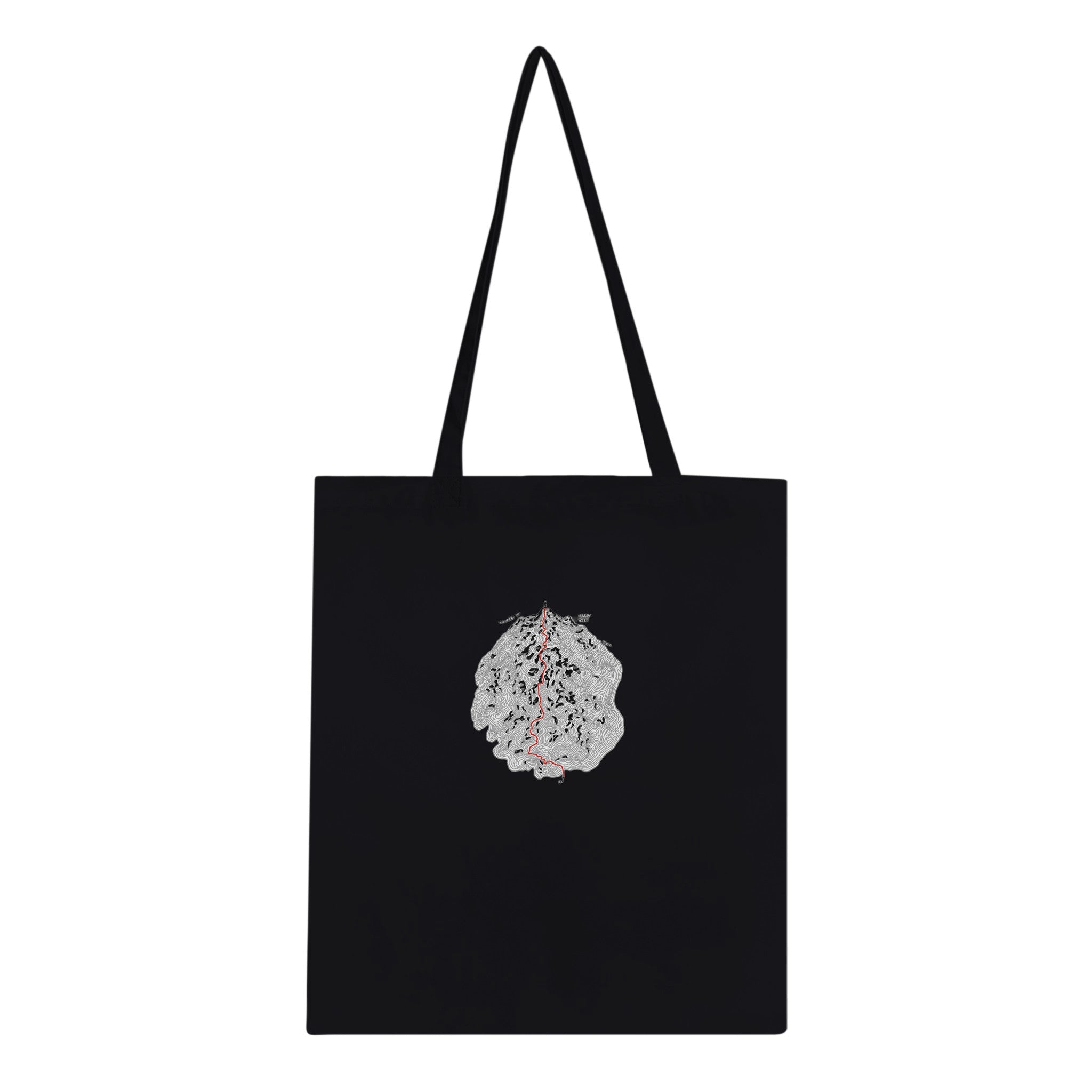 Fell Walking Map Cotton Shopper UK Tote Bag — detail view | Wild Thread Co