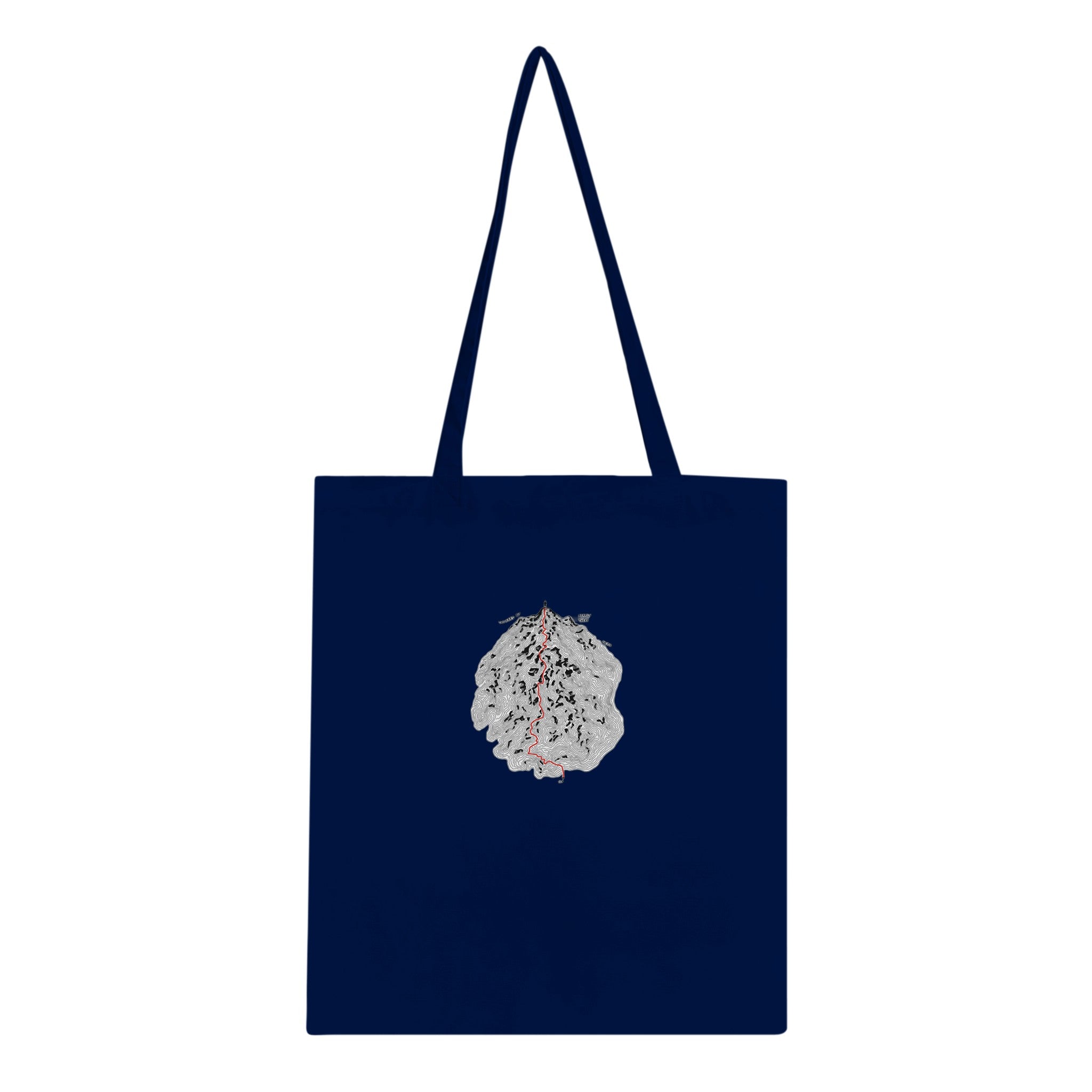 Fell Walking Map Cotton Shopper UK Tote Bag — detail view | Wild Thread Co