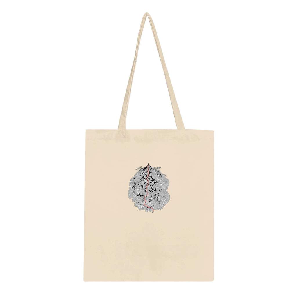 Fell Walking Map Cotton Shopper UK Tote Bag — detail view | Wild Thread Co