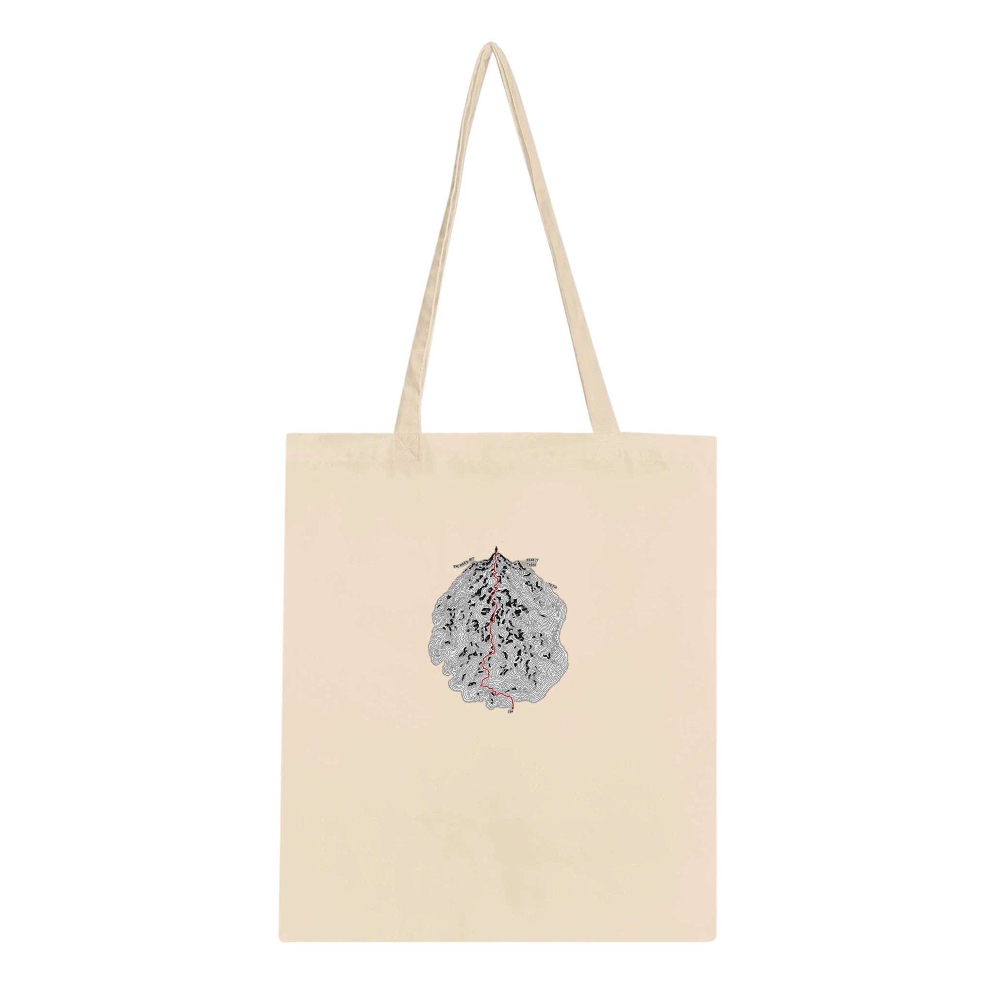 Fell Walking Map Cotton Shopper UK Tote Bag — detail view | Wild Thread Co