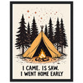 Gorpcore Camping Humour Framed Print Wall Art Ready to Hang UK — Framed Art Print | Wild Thread Co UK