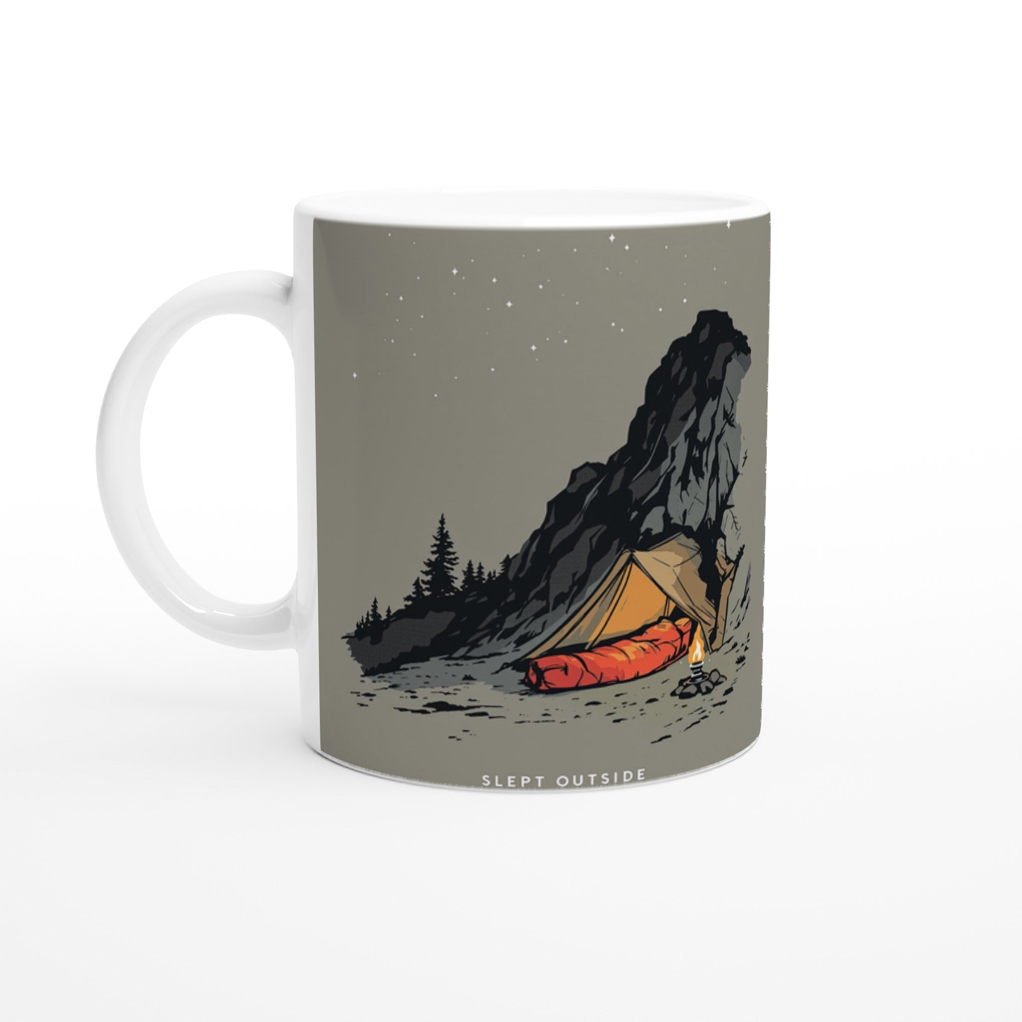 Wild Camping Bivouac Coffee Tea Ceramic 11oz Mug UK Gift — Mug | Wild Thread Co UK