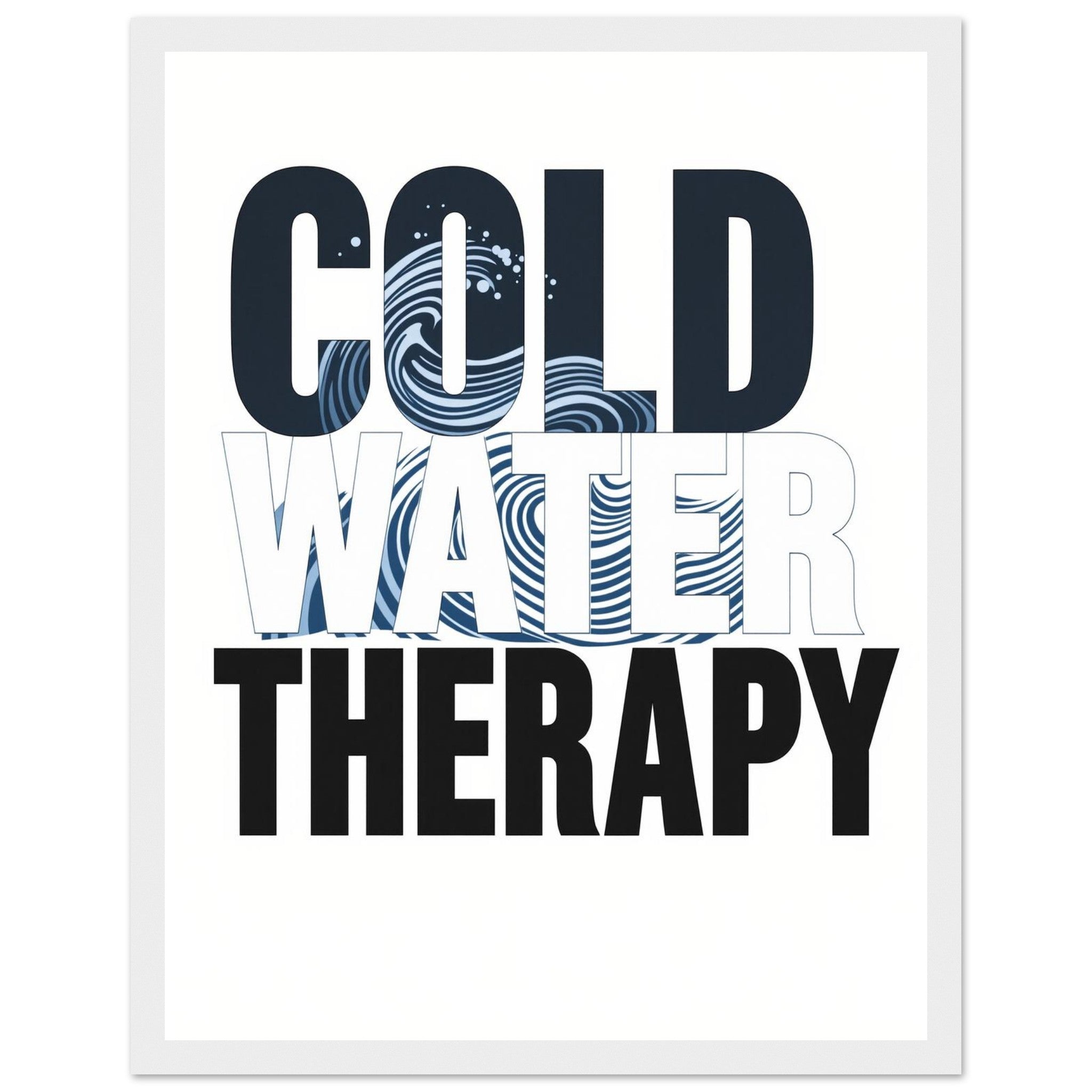 Gorpcore Wild Swimming Framed Print Wall Art Ready to Hang UK Framed Art Print — detail view | Wild Thread Co