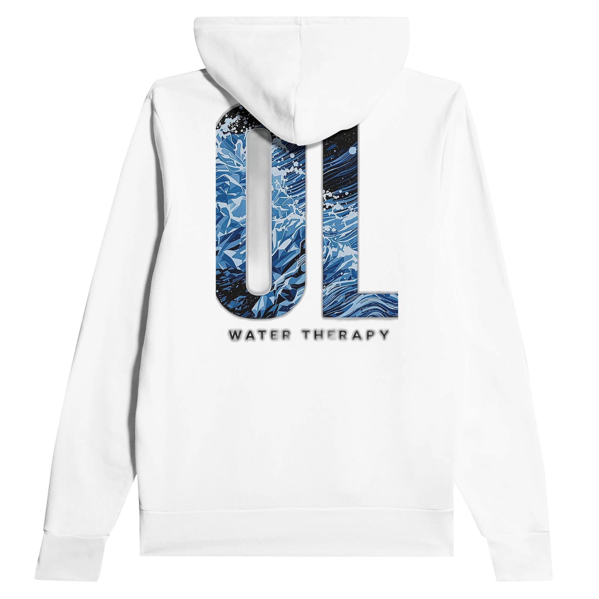 Cold Water Therapy Wild Swimming Hoodie Pullover Unisex Cotton UK Hoodie — detail view | Wild Thread Co